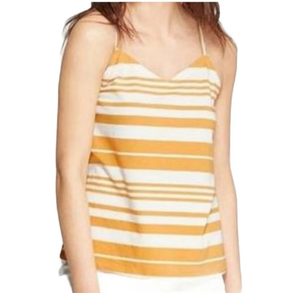 Universal Thread & Co Tops - NEW Universal Thread & Co Tank Top Women's Large Squash Stripe Cami Cross Back